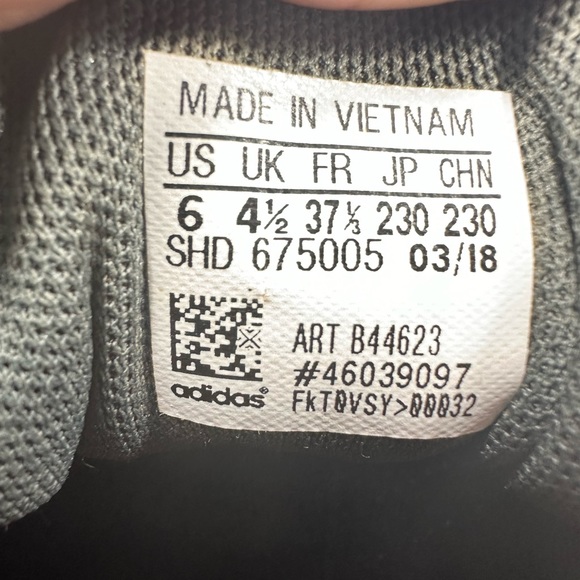 Unisex Leather Adidas Ortholite Float, Navy with White stripes, Gum Sole - Picture 5 of 8